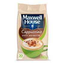 Maxwell House coffee - Maxwell House Instant Coffee Hazelnut Cappuccino - 340g