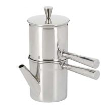 ILSA Neapolitan Flip Drip Coffee Maker in Stainless Steel - 1 cup