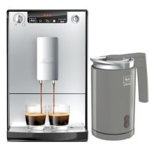 Melitta - Melitta Caffeo Solo Argent / Noir E950-103 + mousseur à lait Cremio Anthracite