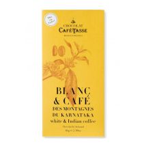 Tablette Chocolat Blanc Et Café D'Inde - Café-tasse 85gr
