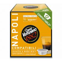 Caffè Vergnano - 16 Capsules compostables compatibles A Modo Mio Lavazza Napoli - CAFFE VERGNANO - Biodégradables / Compostables