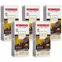 50 capsules compatibles Nespresso Espresso Barista 100% Arabica - KIMBO - Sélection Rouge (Italien)