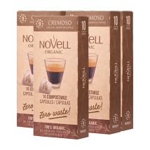 50 capsules compatibles Nespresso Cremoso Bio – NOVELL - Sélection Verte (Bio)