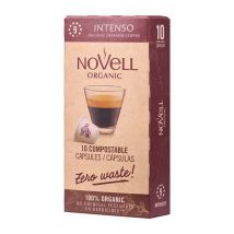 Cafés Novell - Novell Organic Coffee Pods Intenso Compostable Capsules x 10 - Organic Coffee