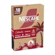 Nescafé Farmers Origins - 18 Capsules compatibles Nespresso - Colombia - NESCAFE FARMERS ORIGINS - Colombie