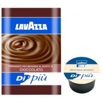 Lavazza BLUE - Lavazza Blue Bevanda Bianca Milk Capsules + Lavazza Di Piu Instant Hot Chocolate Sachets x 50 servings
