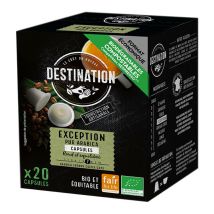 Destination - 20 Capsules Exception Pur Arabica bio compatibles Nespresso - DESTINATION