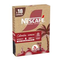 Nescafé Farmers Origins - 18 Capsules compatibles Nespresso - Colombia - NESCAFE FARMERS ORIGINS