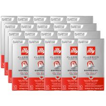 Café Illy - 200 Capsules compatibles professionnelles Nespresso Classico - Illy