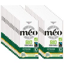 300 Capsules compostables professionnelles Bio Max Havelaar Intense - compatibles Nespresso - CAFES MEO - Sélection Verte (Bio)