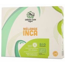 Green Lion Coffee - 50 Dosettes compatibles Nespresso pro Le Mélange Inca Office Pads Bio - GREEN LION COFFEE - Pérou