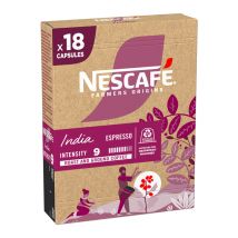 Nescafé Farmers Origins - 18 Capsules compatibles Nespresso - India - NESCAFE FARMERS ORIGINS - Inde
