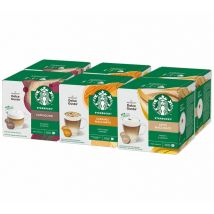 Starbucks - Pack découverte 72 capsules Starbucks Dolce Gusto compatibles