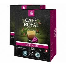 72 capsules compatibles Nespresso Lungo Forte - Café Royal - Sélection Rouge (Italien)