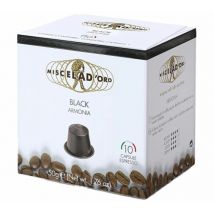 10 capsules compatibles Nespresso* Original Black Armonia - MISCELA D'ORO - Sélection Rouge (Italien)