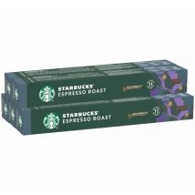 50 Capsules Starbucks compatibles Nespresso - Espresso Roast - Sélection Violet (Grandes Marques)