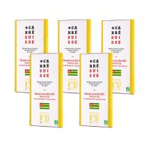 Carré Suisse - 5x100g - Tablettes pour professionnels Grand Cru Chocolat Noir Togo 85% Bio - CARRÉ SUISSE