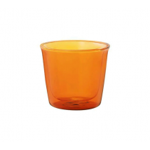 Kinto - Verre double paroi "Cast Amber" effet vintage -250ml - Kinto