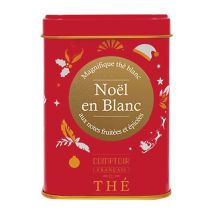 'Noël en Blanc' loose leaf flavoured white tea - 40g tin - Comptoir Français du Thé - Flavoured Teas/Infusions