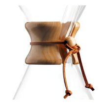 Collier En Bois Chemex Avec Corde En Cuir