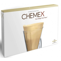 Chemex Bonded Filters Unfolded Half Moon (Natural) x 100