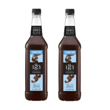 1883 - Maison Routin - Sirop 1883 Routin Chocolat sans sucre - Bouteille Plastique - 2 x 1 L