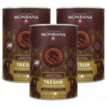 Lot 3 Boîtes Chocolat Poudre Trésor de Chocolat - Vrac 3 x 1 kg - MONBANA - 3000.0000