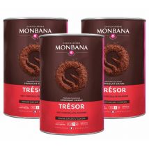 Monbana Hot Chocolate Powder Trésor de Chocolat - 3 x 1kg