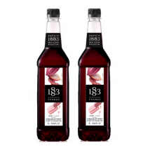 1883 Maison Routin - Syrup 1883 Routin Ruby Chocolate in Plastic Bottle - 2 x 1L - Manufactured in France