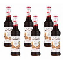 Monin - Sirop chocolat cookie + pompe doseuse pour professionnel 6 x 70cl - MONIN