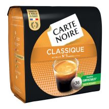 Carte Noire - 36 dosettes souples n°5 Café Classic - CARTE NOIRE