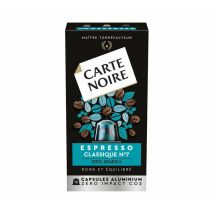 Carte Noire - 10 Capsules compatibles Nespresso - Espresso Classique n°7 - CARTE NOIRE