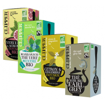 Assortiment Thé Vert, Thé Noir, Infusion Bio - 4 X 20 Sachets - Clipper