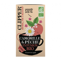 Clipper Organic Herbal Tea Peach & Chamomile x 20 Tea Bags - Flavoured Teas/Infusions