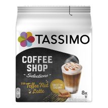 Tassimo pods Coffee Shop Toffee Nut Latte x 8 T-Discs