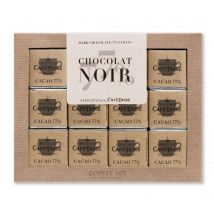 Café-Tasse - Chocolat Napolitain - Coffret Coffee Set Extra Noir 77% -CAFE TASSE