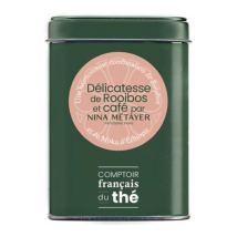 Comptoir Français du Thé - Loose Leaf Rooibos Tea and Coffee by Nina Métayer - Tin of 100g - Flavoured Teas/Infusions