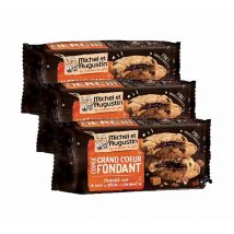 Michel Augustin - Lot Boîtes Cookies Cœur Fondant Chocolat Noir Noix de Pécan Caramel - 3 x 6 cookies - MICHEL & AUGUSTIN