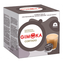 Gimoka - 16 Capsules compatibles Nescafe Dolce Gusto Espresso Cortado - GIMOKA