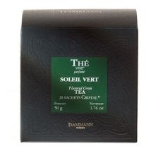 'Soleil Vert' Green Tea - 25 Cristal sachets - Dammann Frères - China