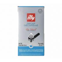 Café Illy - 18 dosettes ESE Espresso Décaféiné pour professionnels - Illy