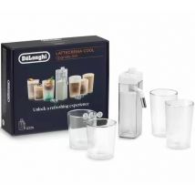 Set Latte Crema Cool Upgrade Dlsc032 Rivelia Et Primadonna Aromatic - Delonghi