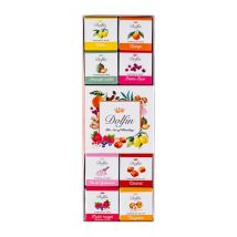 Dolfin - Chocolat napolitain - DOLFIN - Assortiment de 24 carrés gourmands " Panaché" 12 saveurs