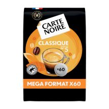 60 dosettes souples n°5 Café Classic - CARTE NOIRE - Dosette compatible Senseo