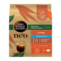 Néo Nescafé Dolce Gusto - Dolce Gusto Neo Decaffeinated Lungo Pods x 12
