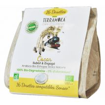 TerraMoka - 16 dosettes senseo compatibles Oscar BIO - Terramoka