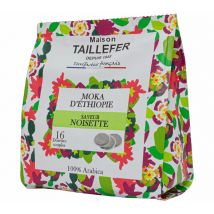 Maison Taillefer - Hazelnut flavoured coffee pods for Senseo x16 - Ethiopia