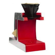 Tiamo Coffeeasy Dripper brewing stand in red