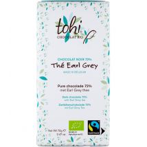 Tohi - Tablette chocolat noir 74% cacao bio Thé Earl Grey 70g - Tohi