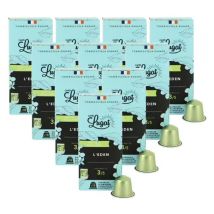 Lugat - 100 capsules compatibles Nespresso* Original L'Eden bio pour professionnels - CAFÉS LUGAT - Ethiopie